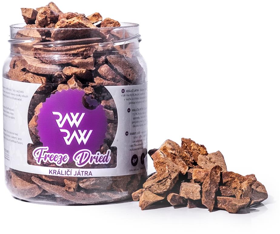 Raw Raw mrazom sušená Králičia pečeň 80 g