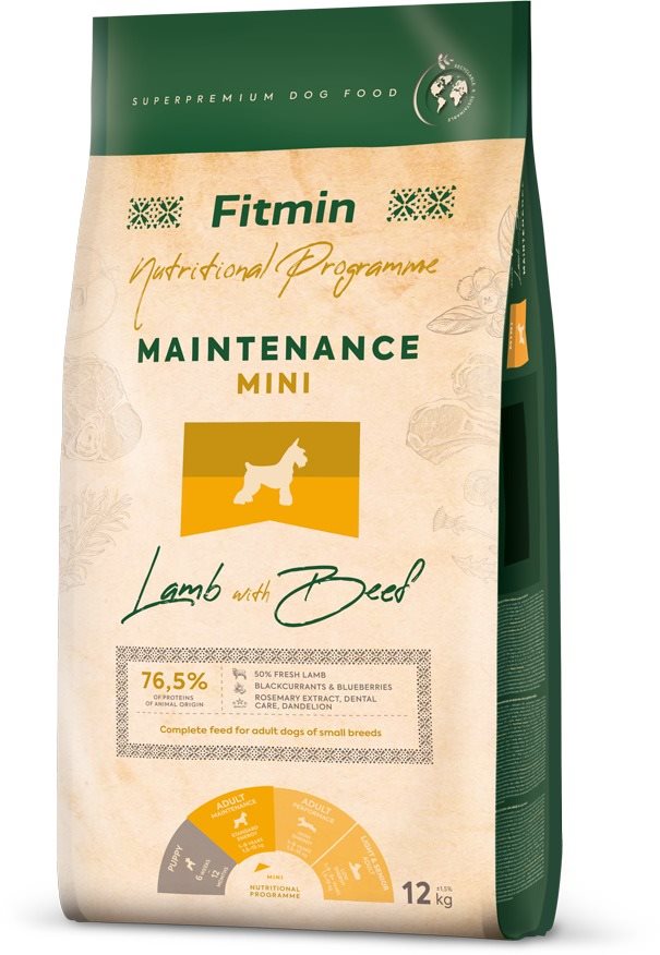 Fitmin Mini Maintenance Lamb & Beef 12 kg