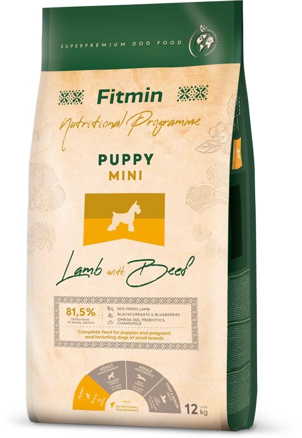 Fitmin Mini Puppy Lamb & Beef 12 Kg