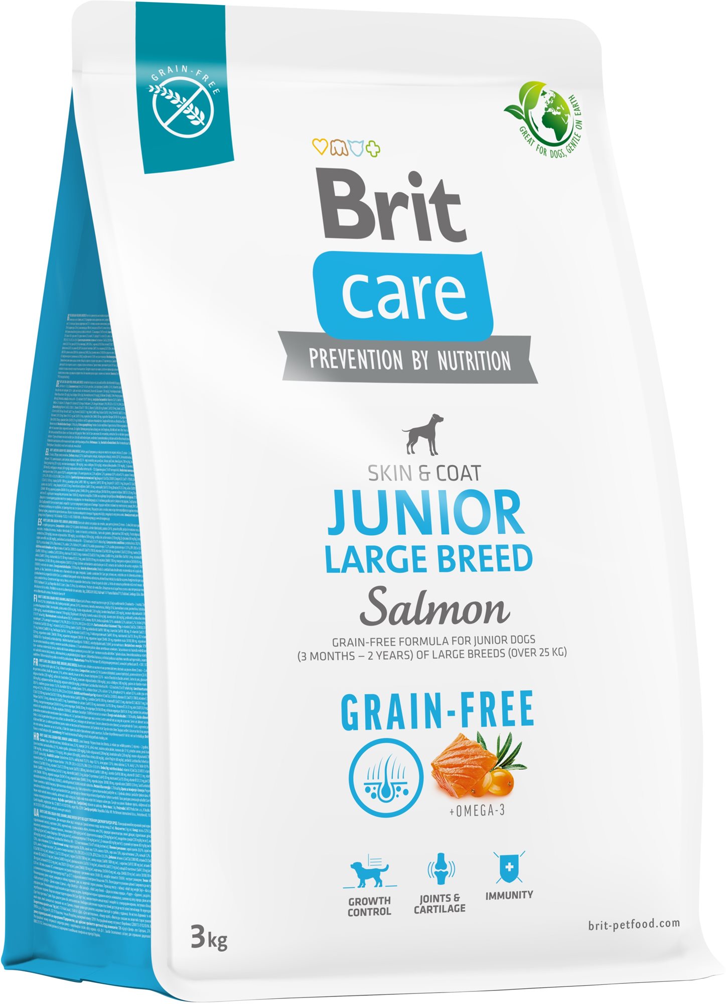 Brit Care Dog Grain-free s lososom Junior Large Breed 3 kg