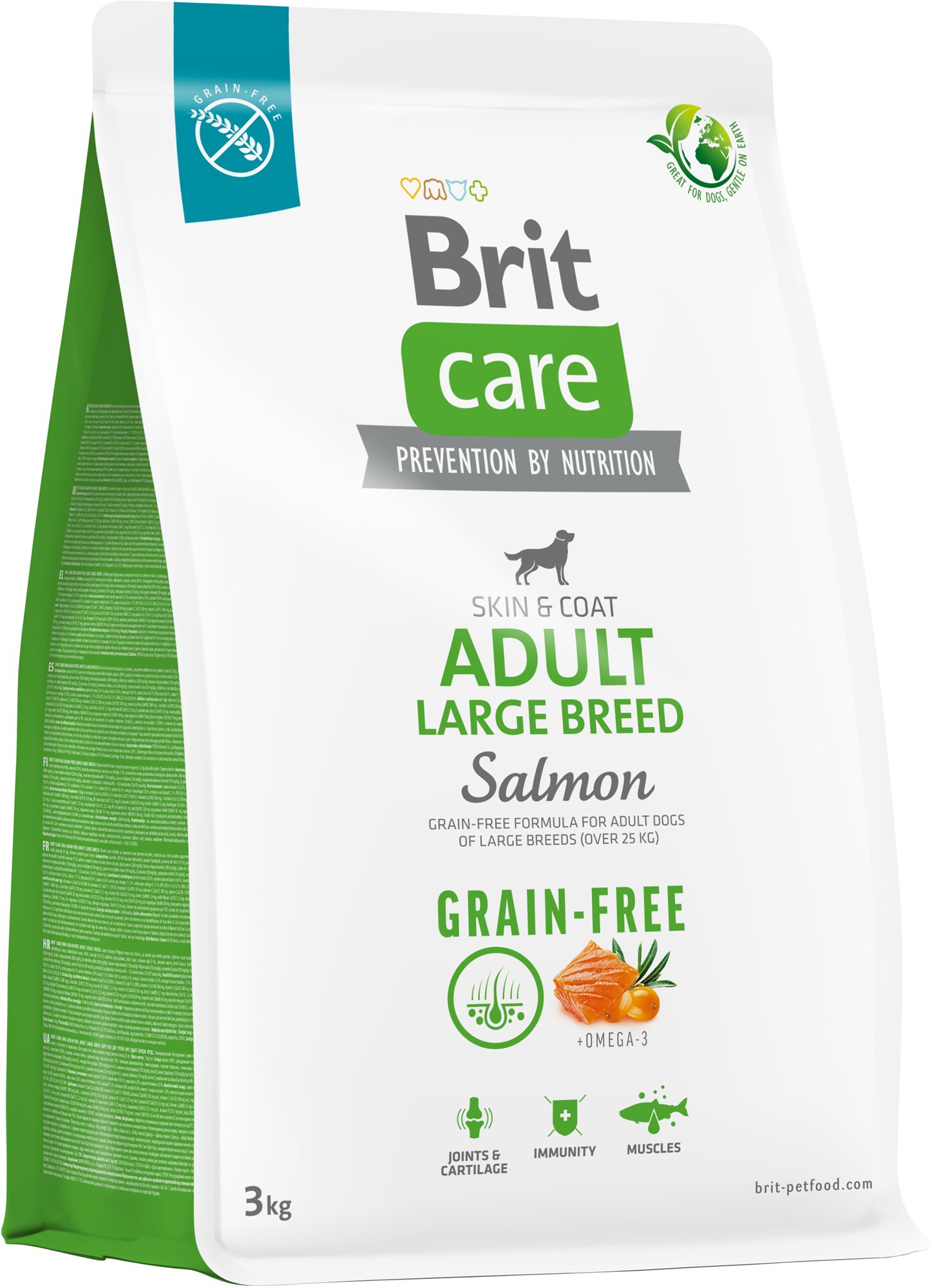 Brit Care Dog Grain-free s lososom Adult Large Breed 3 kg
