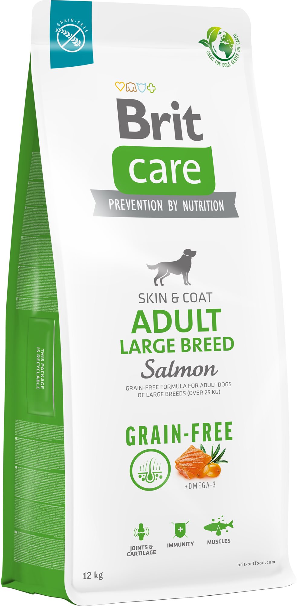Brit Care Dog Grain-free s lososom Adult Large Breed 12 kg