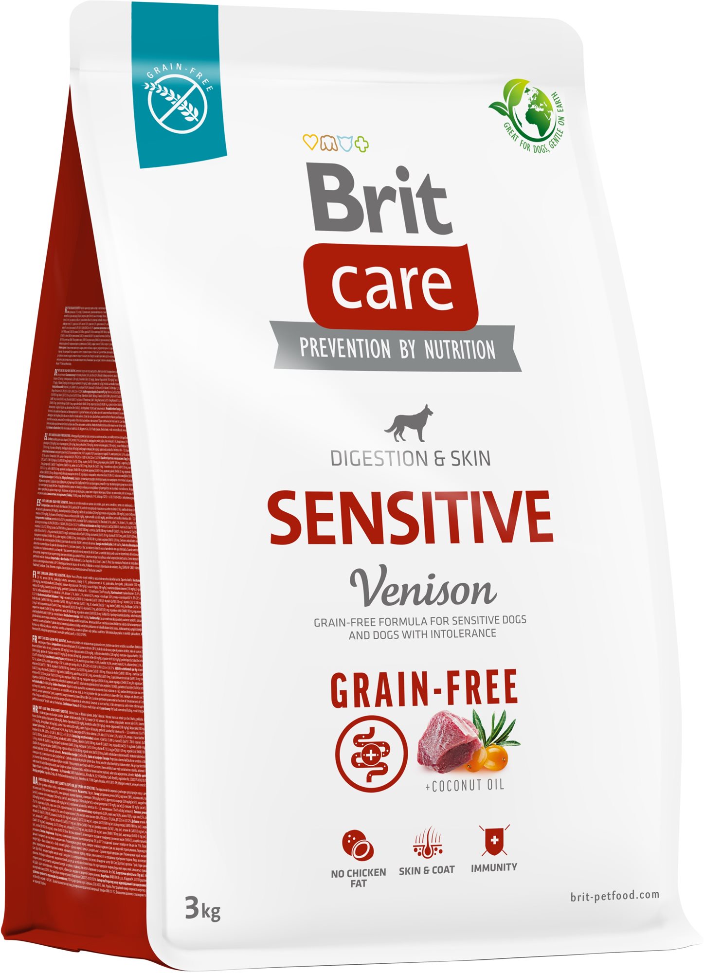 Brit Care Dog Grain-free so zverinou Sensitive 3 kg