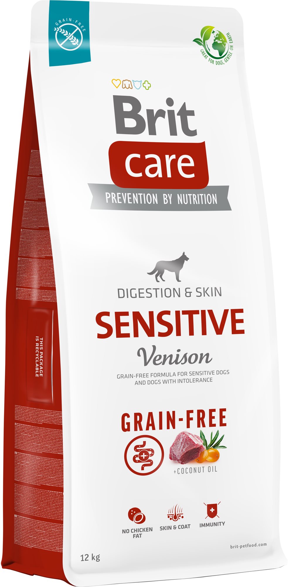 Brit Care Dog Grain-free so zverinou Sensitive 12 kg