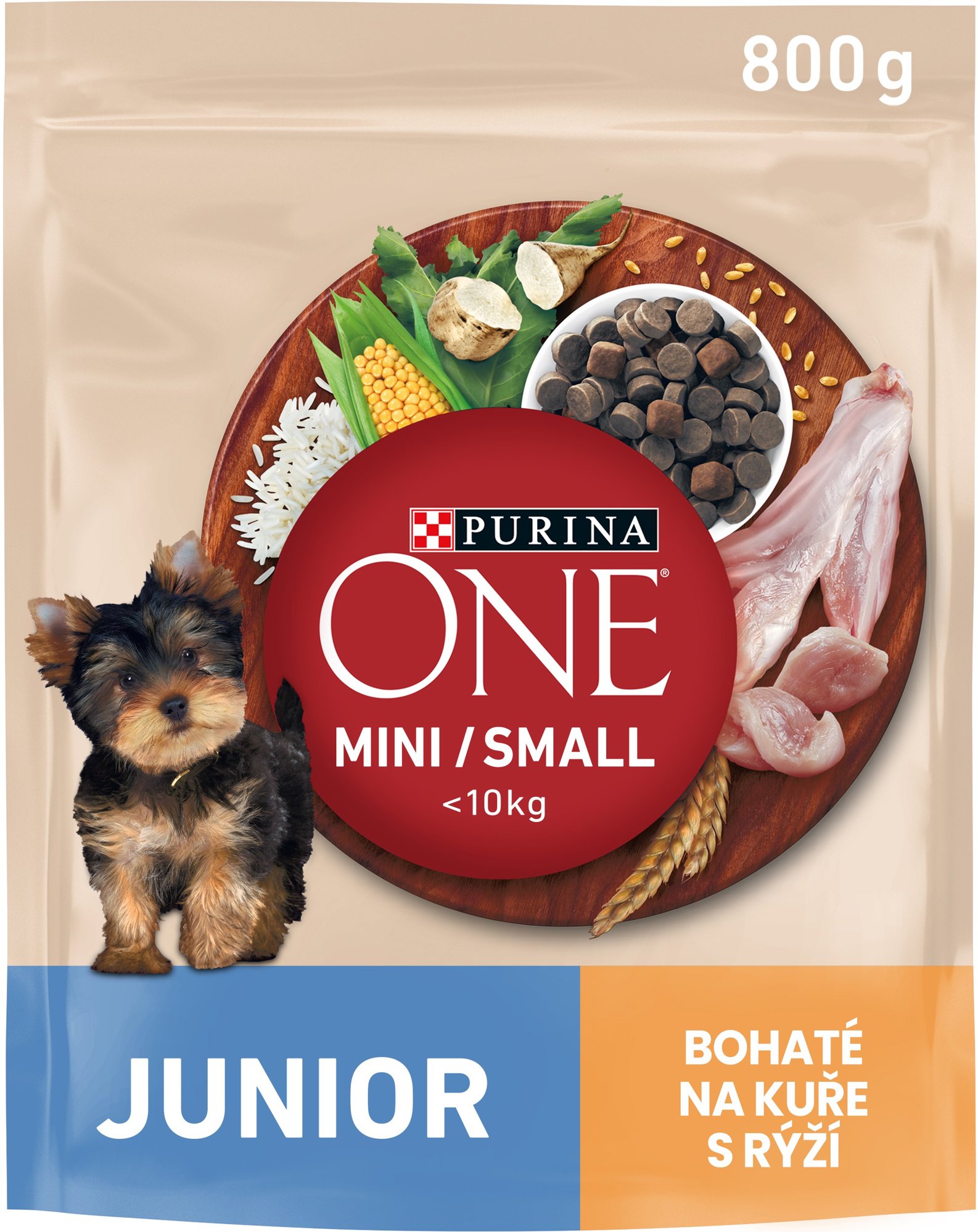 Purina ONE Mini Junior granuly pre šteňatá kura 800 g