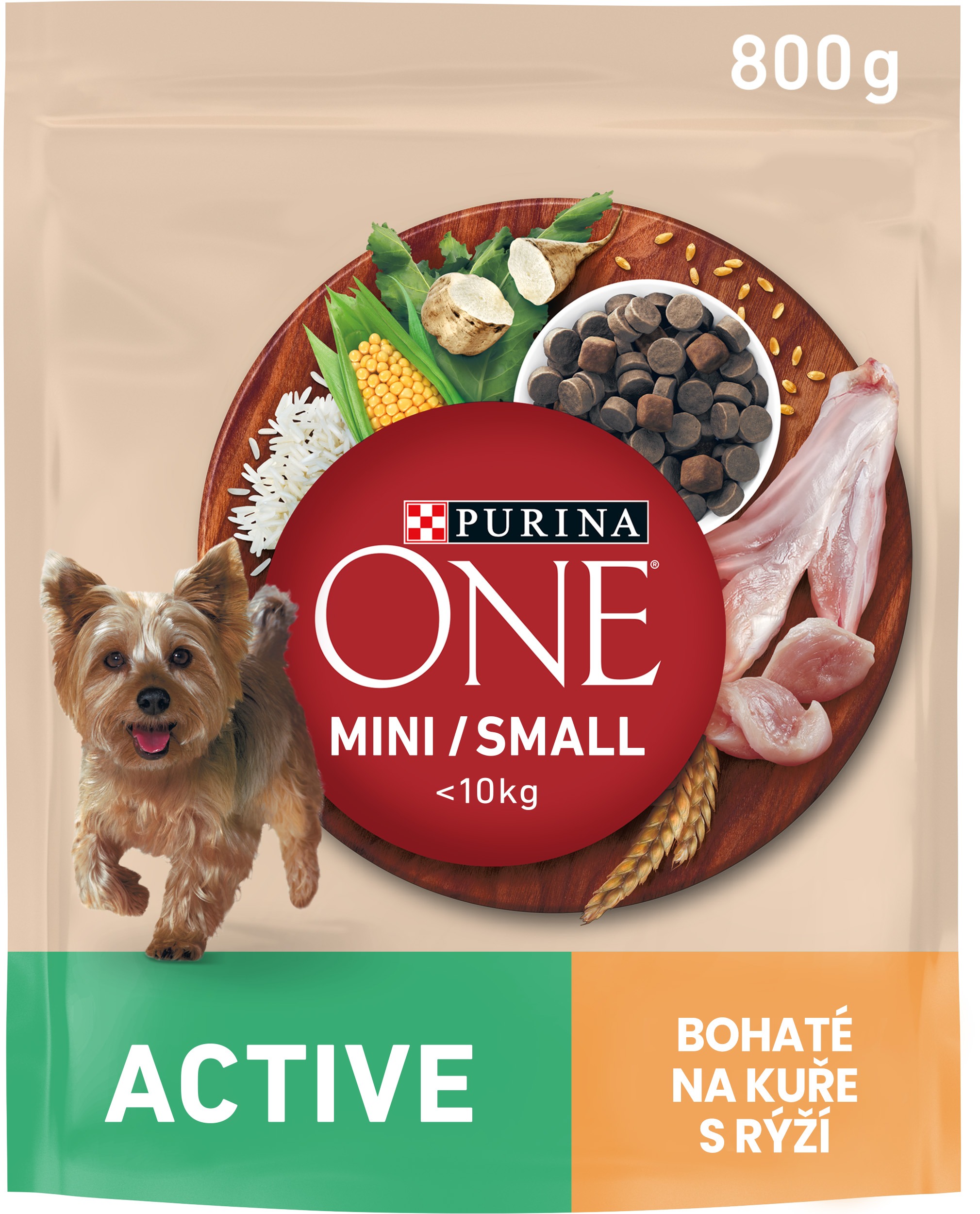 Purina ONE Mini Active granuly pre psov kura 800 g