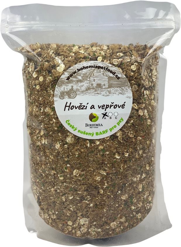 Bohemia Pet Food sušený barf hovädzie a bravčové 2 kg
