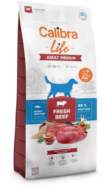 Calibra Dog Life adult medium fresh beef 2,5 kg