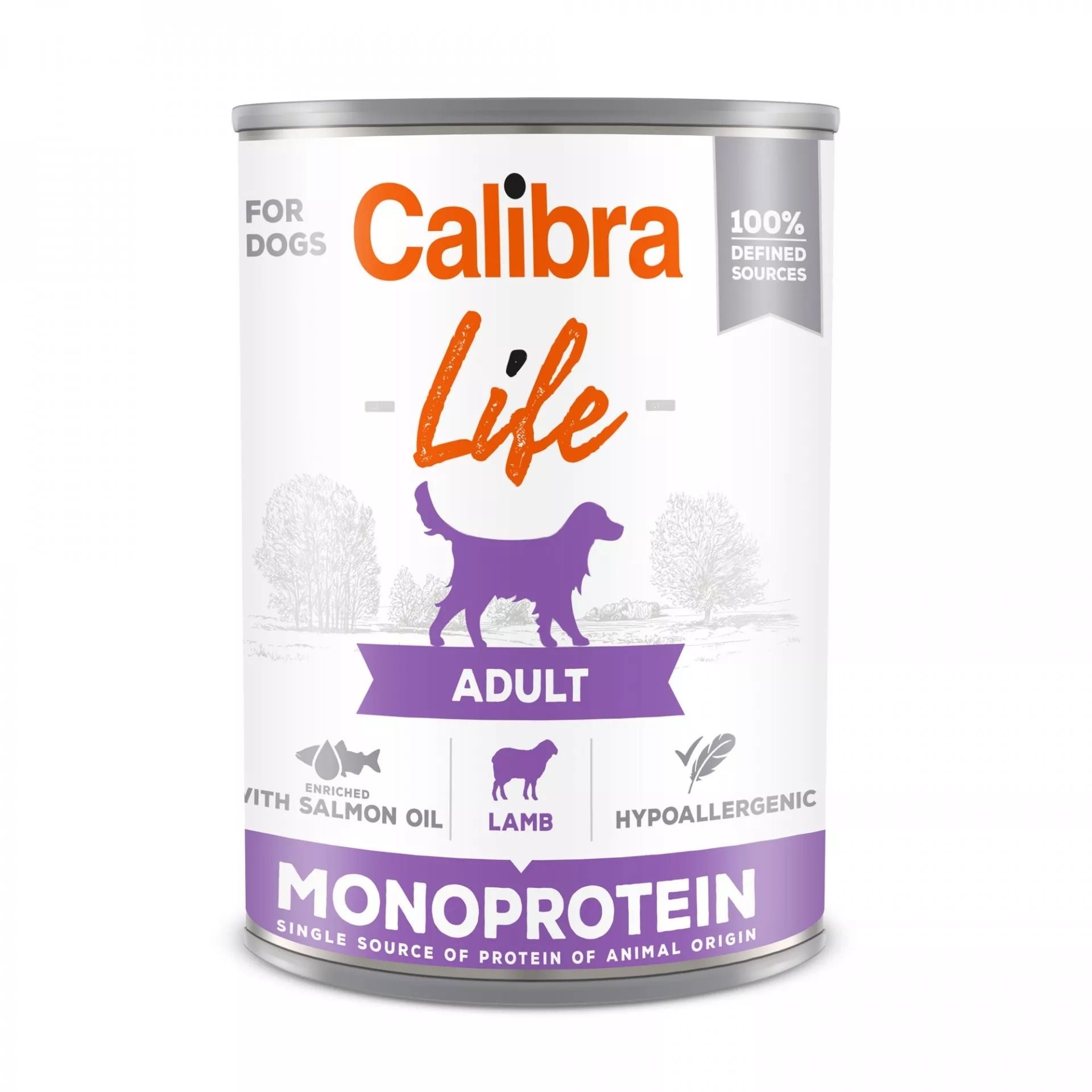 Calibra Dog Life konzerva pre dospelých psov s jahňacím 400 g