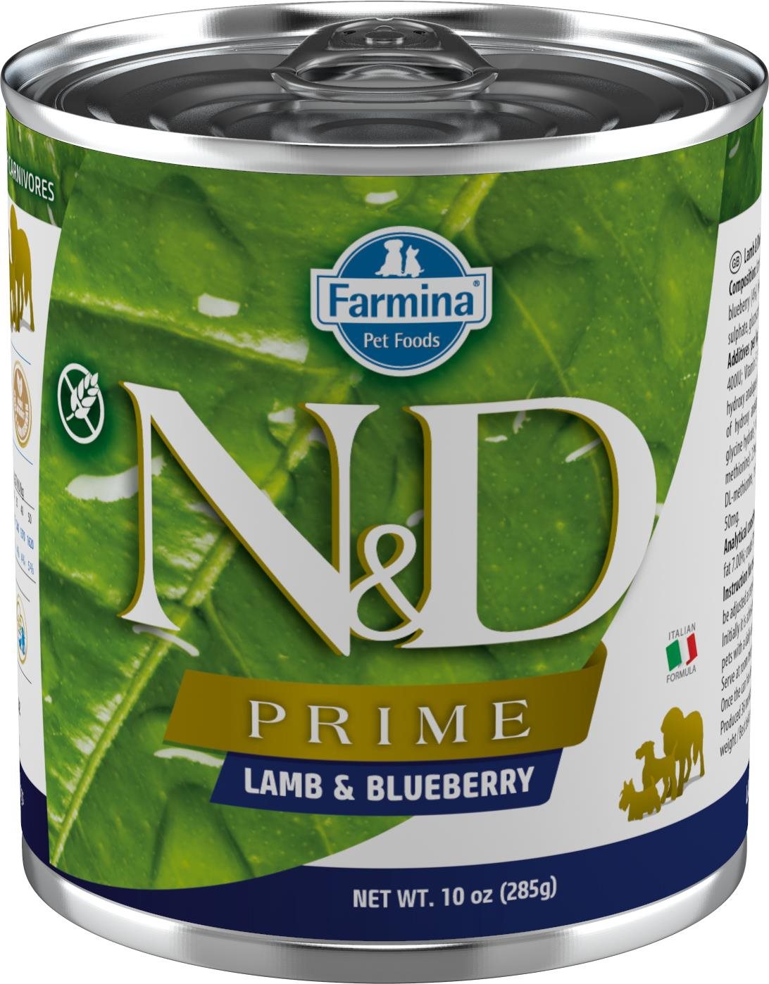 N&D Prime Dog Adult Lamb & Blueberry 285 g