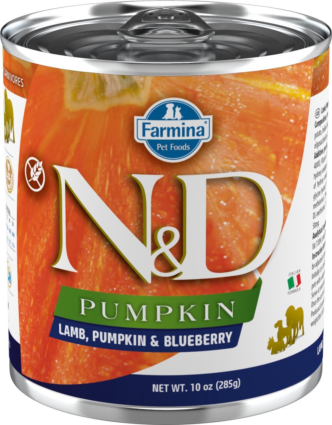 N&D Pumpkin Dog Adult Lamb & Blueberry 285 g
