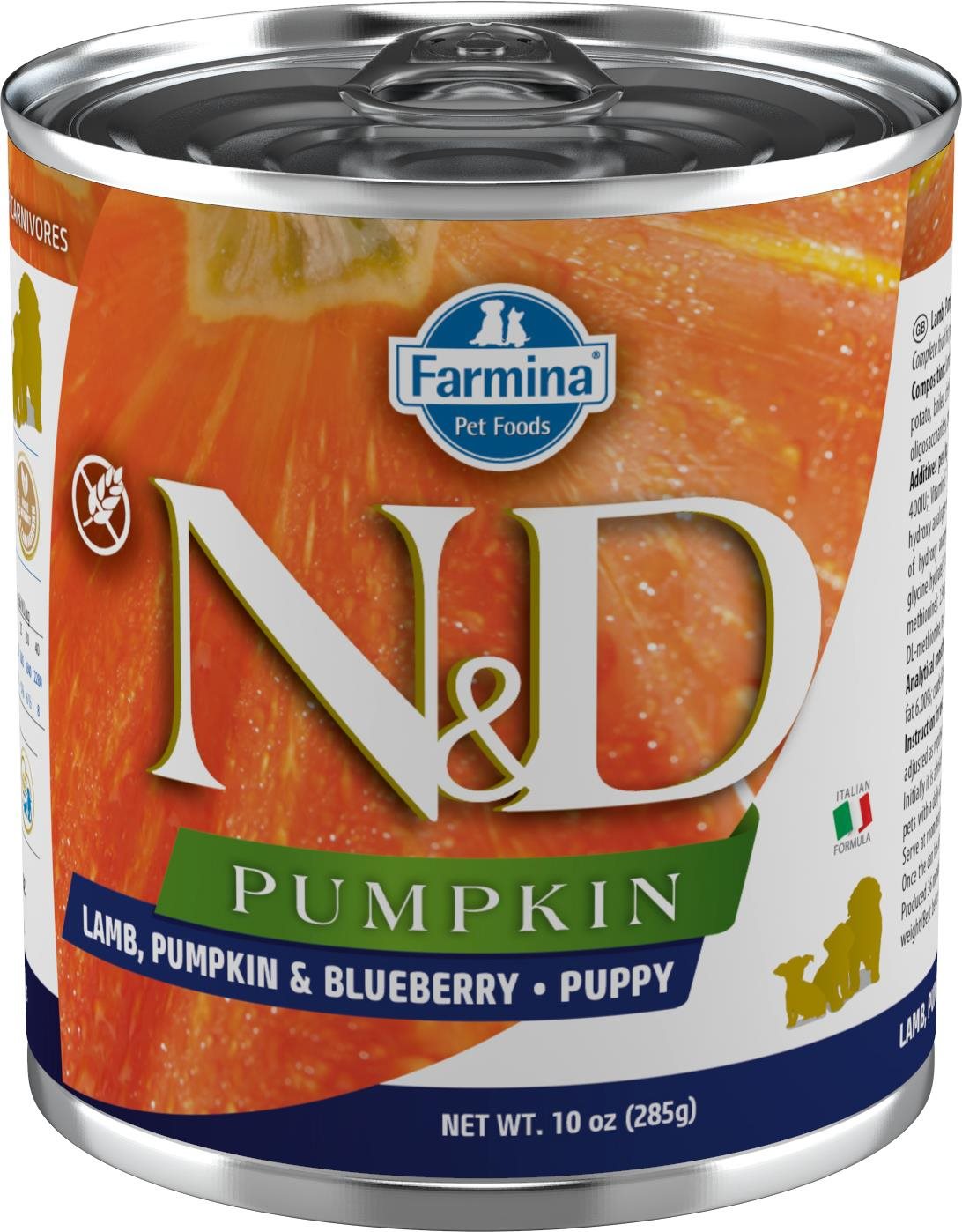 N&D Pumpkin Dog Puppy Lamb & Blueberry 285 g