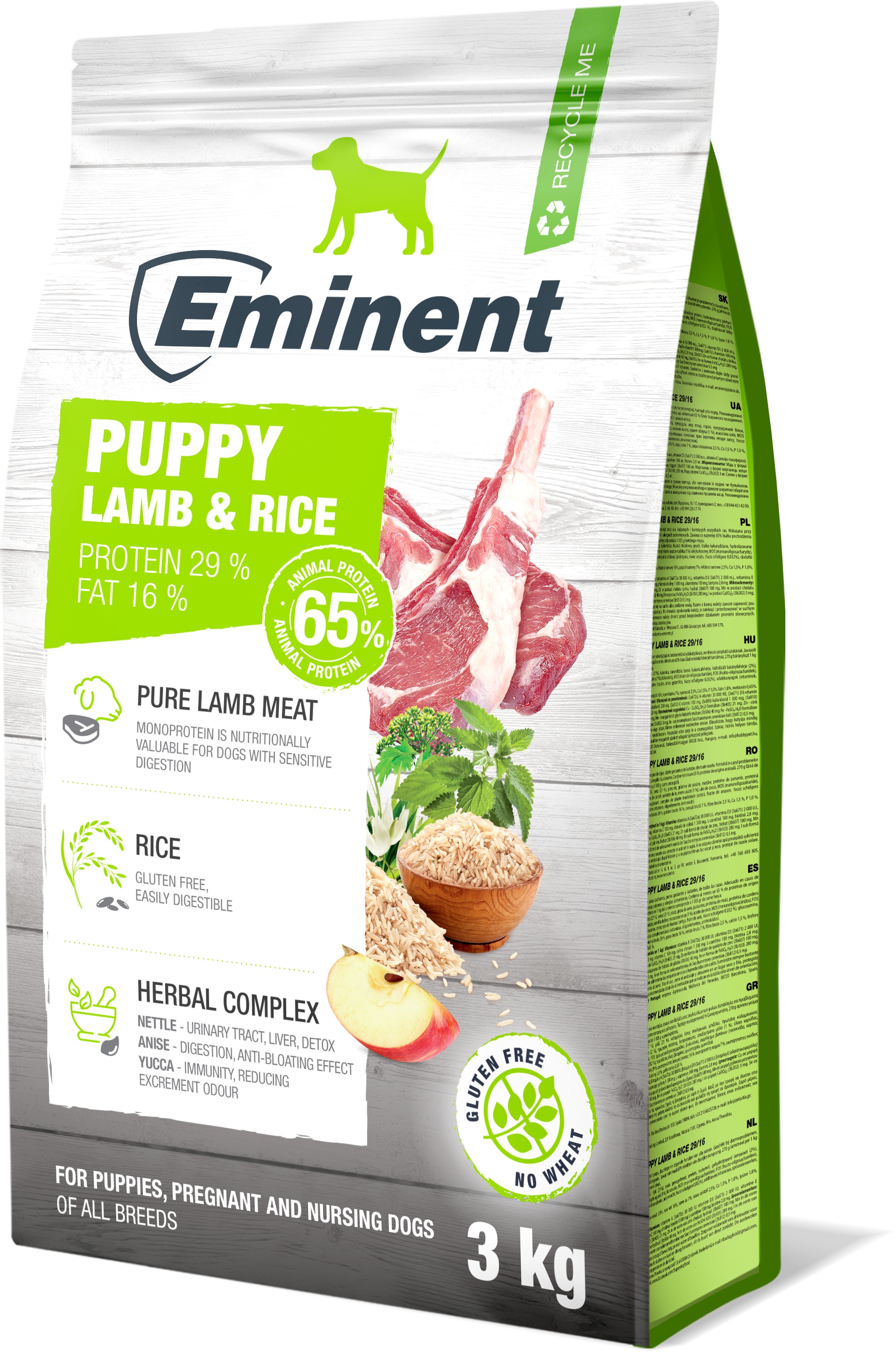 Eminent Puppy Lamb & Rice 3 kg