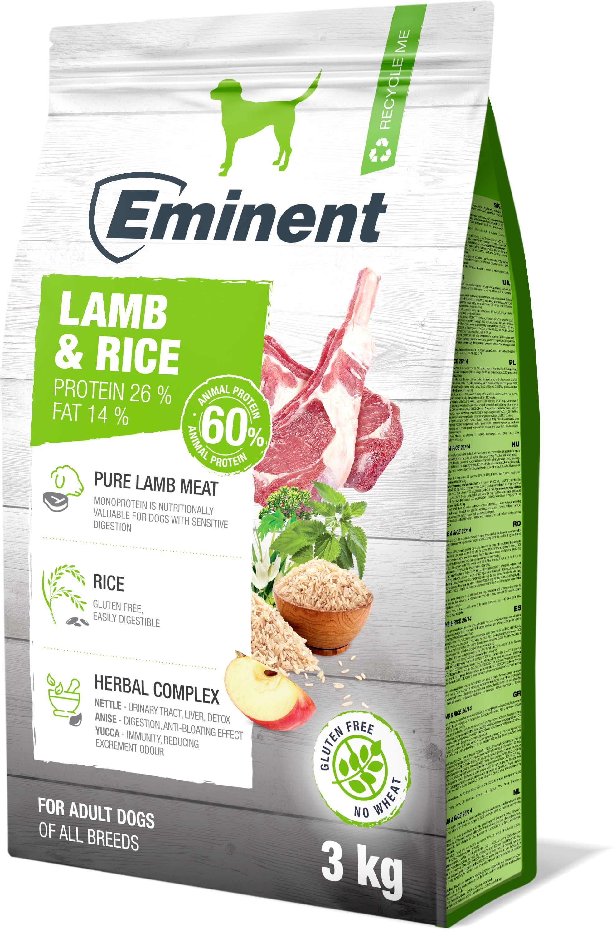 Eminent Lamb & Rice High Premium 3 kg