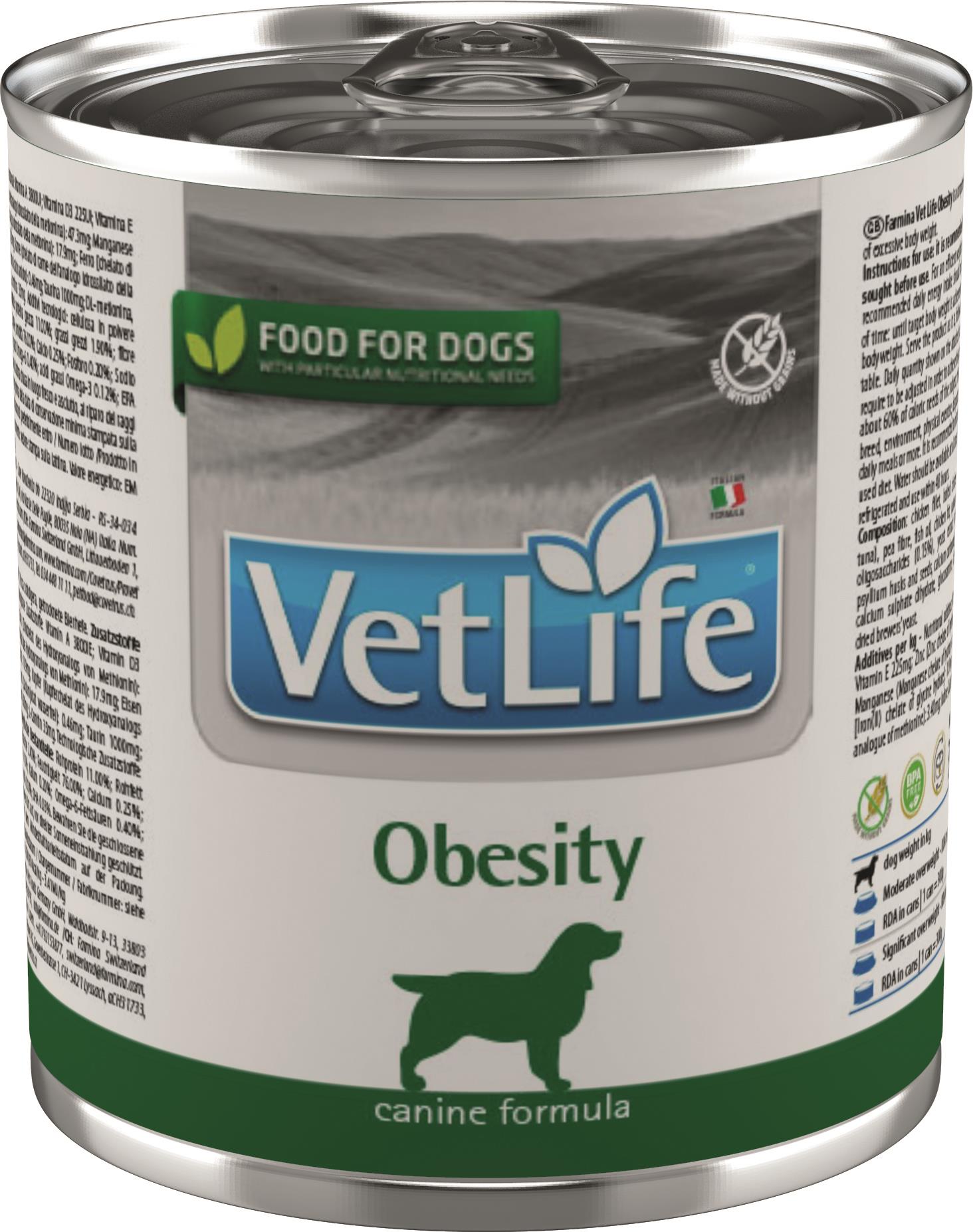 Vet Life Natural Dog konzerva Obesity 300 g