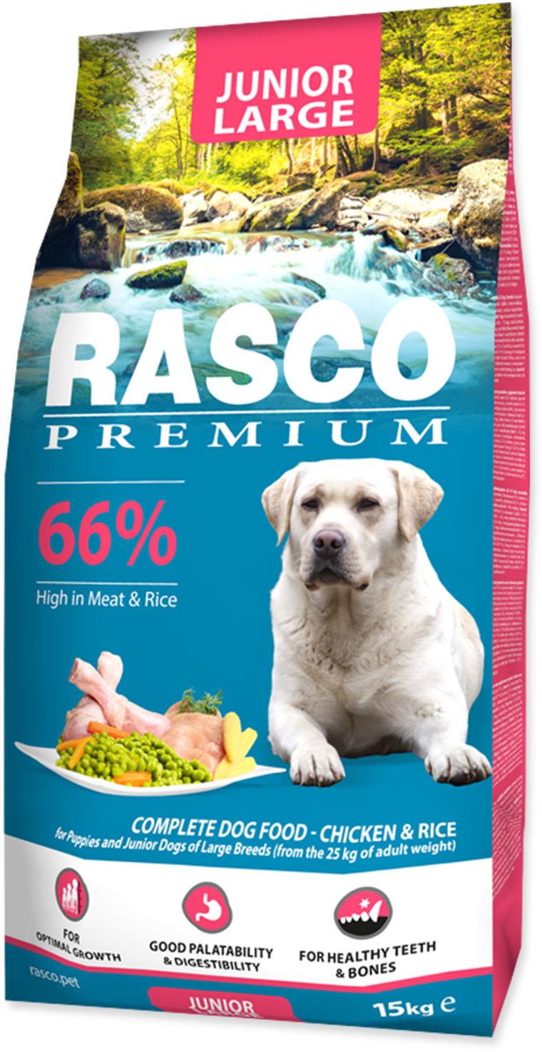 Rasco Granule Premium Junior Large kurča s ryžou 15 kg
