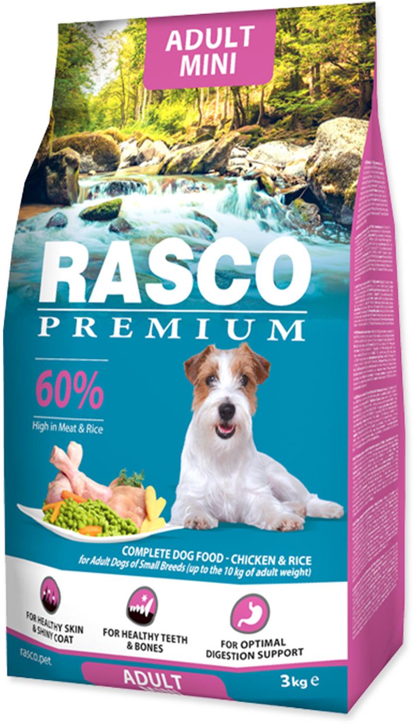 Rasco Granule Premium Adult Mini kura s ryžou 3 kg