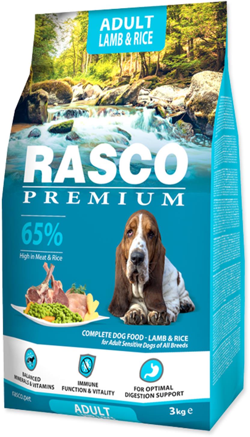 Rasco Granule Premium Adult jahňa s ryžou 3 kg