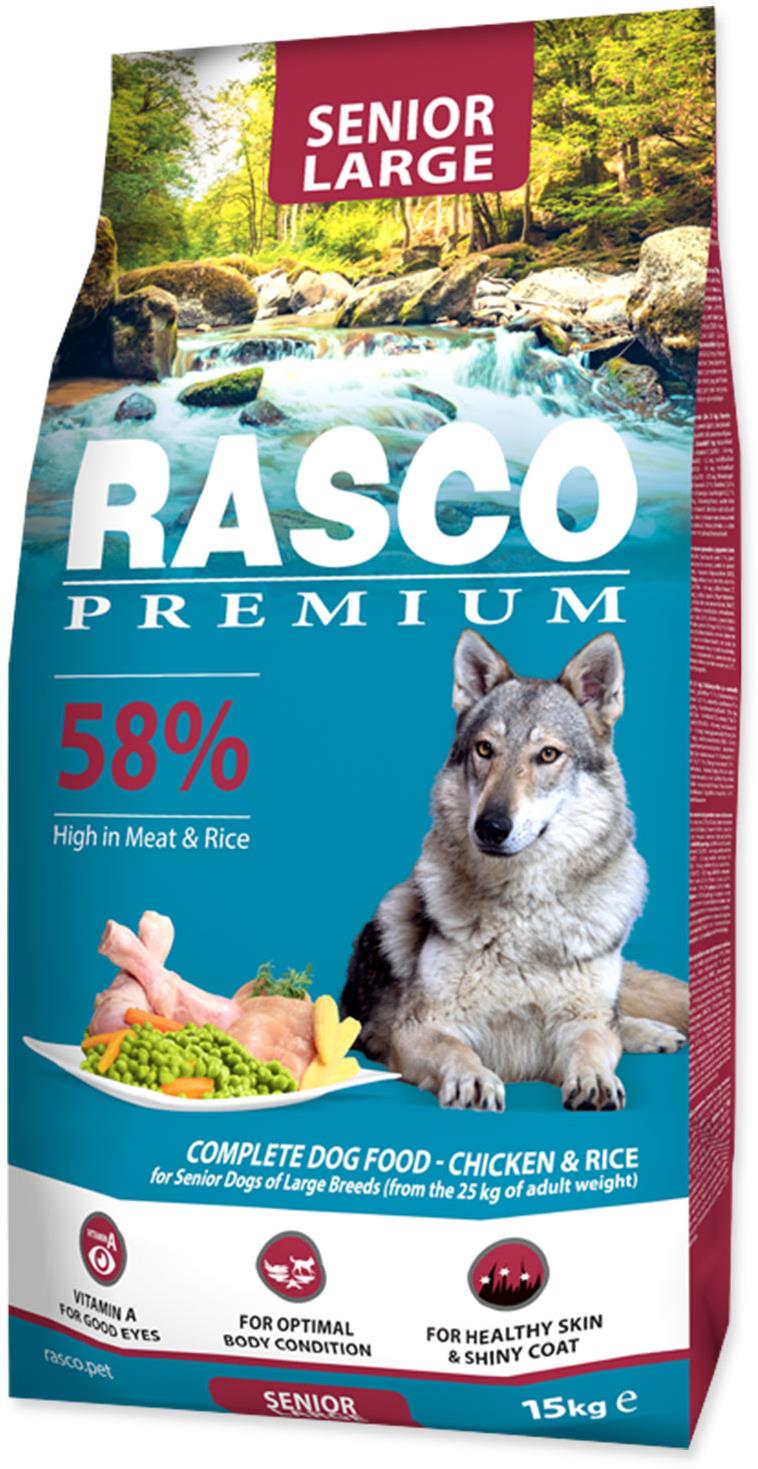Rasco Granule Premium Senior Large kura s ryžou 15 kg