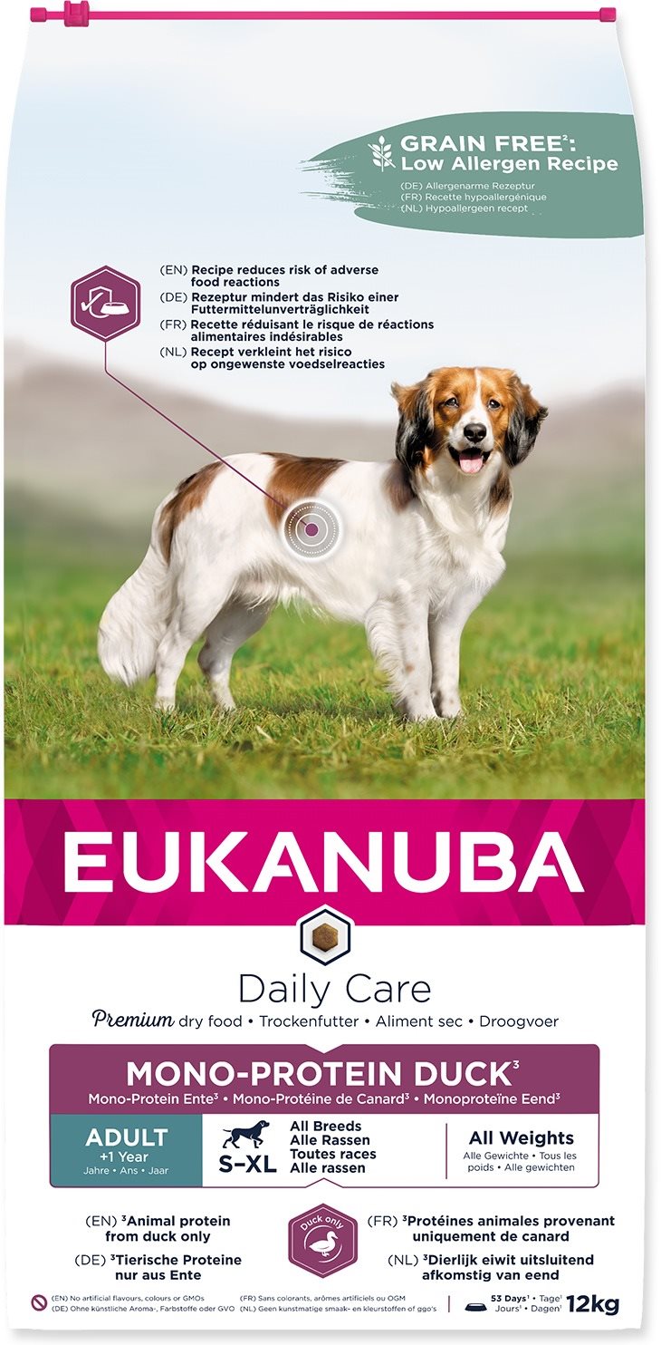 Eukanuba Daily Care Adult Mono Proteín Duck 12 kg
