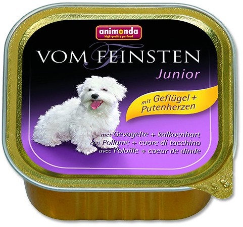 Animonda paštéta pre psov Junior hydina, morčacie srdce 150 g