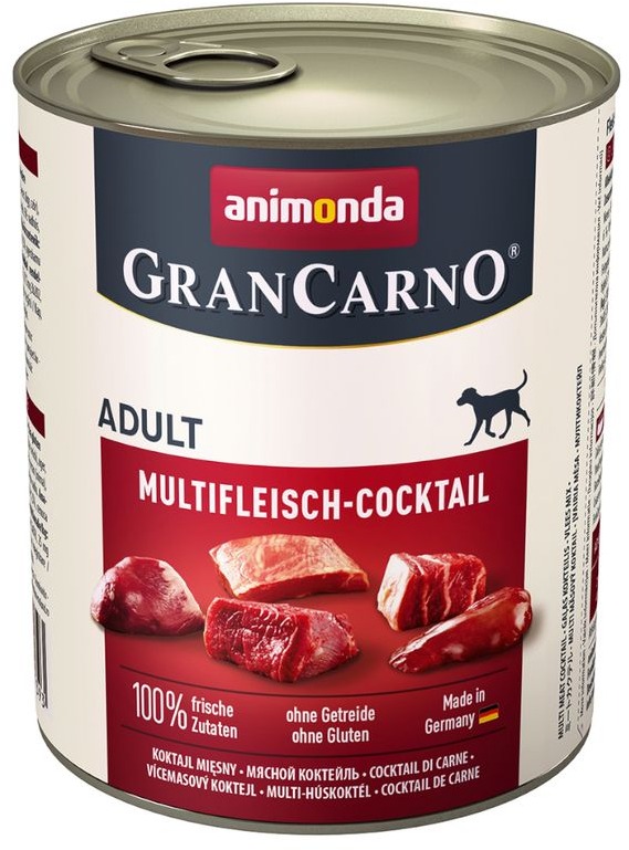 Grancarno konzerva pre psov Adult multi mäsový koktail 800 g