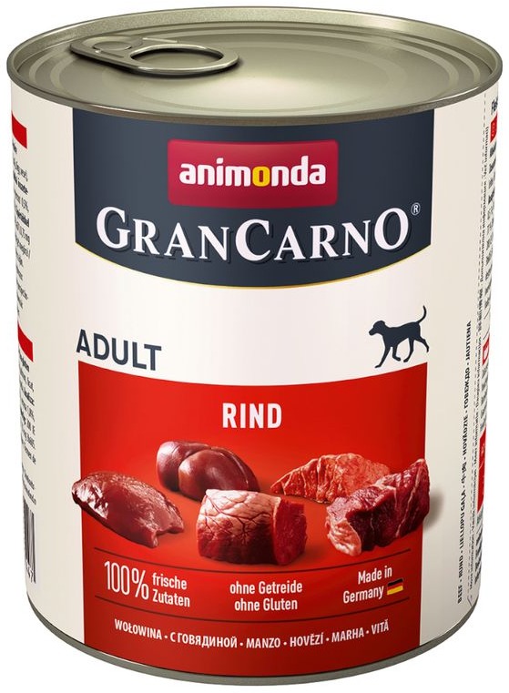 Grancarno konzerva pre psov Adult hovädzie 800 g