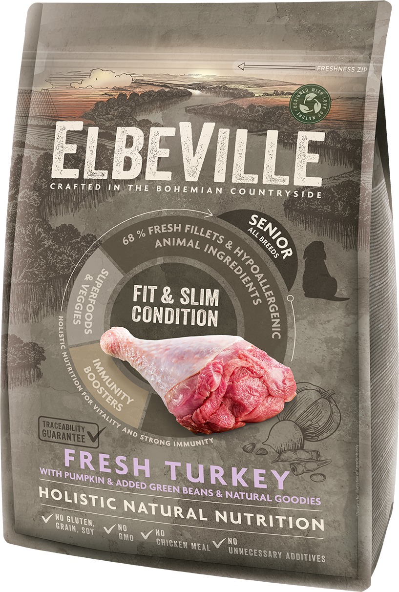 Elbeville Senior All Breeds Fit and Slim Condition Fresh Turkey 4 kg