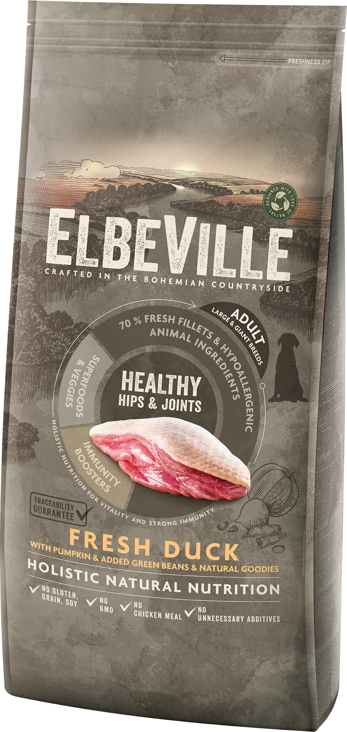 Elbeville Adult Large Healthy Hips and Joints Fresh Duck 11,4 kg