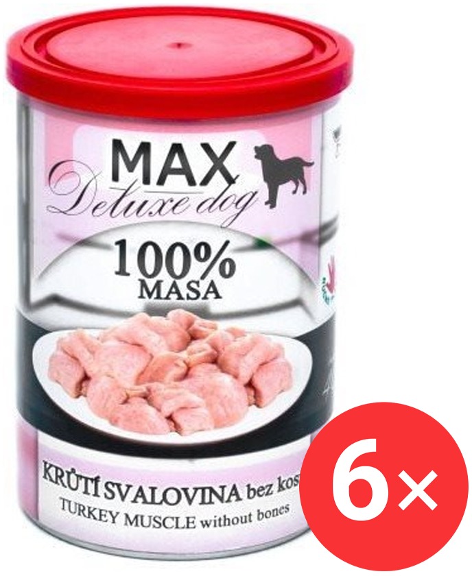 Sokol Falco MAX deluxe morčacia svalovina bez kosti 6× 400 g