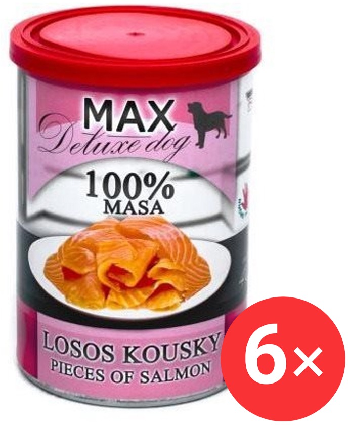 Sokol Falco MAX deluxe losos kúsky 6× 400 g