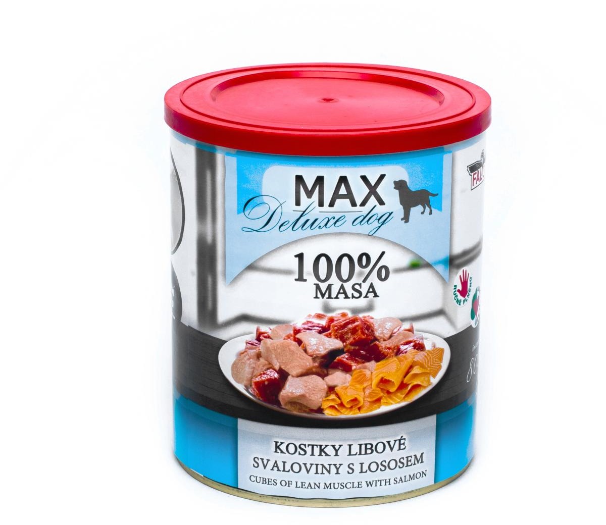 Sokol Falco MAX deluxe kocky chudej svaloviny s lososom 800 g