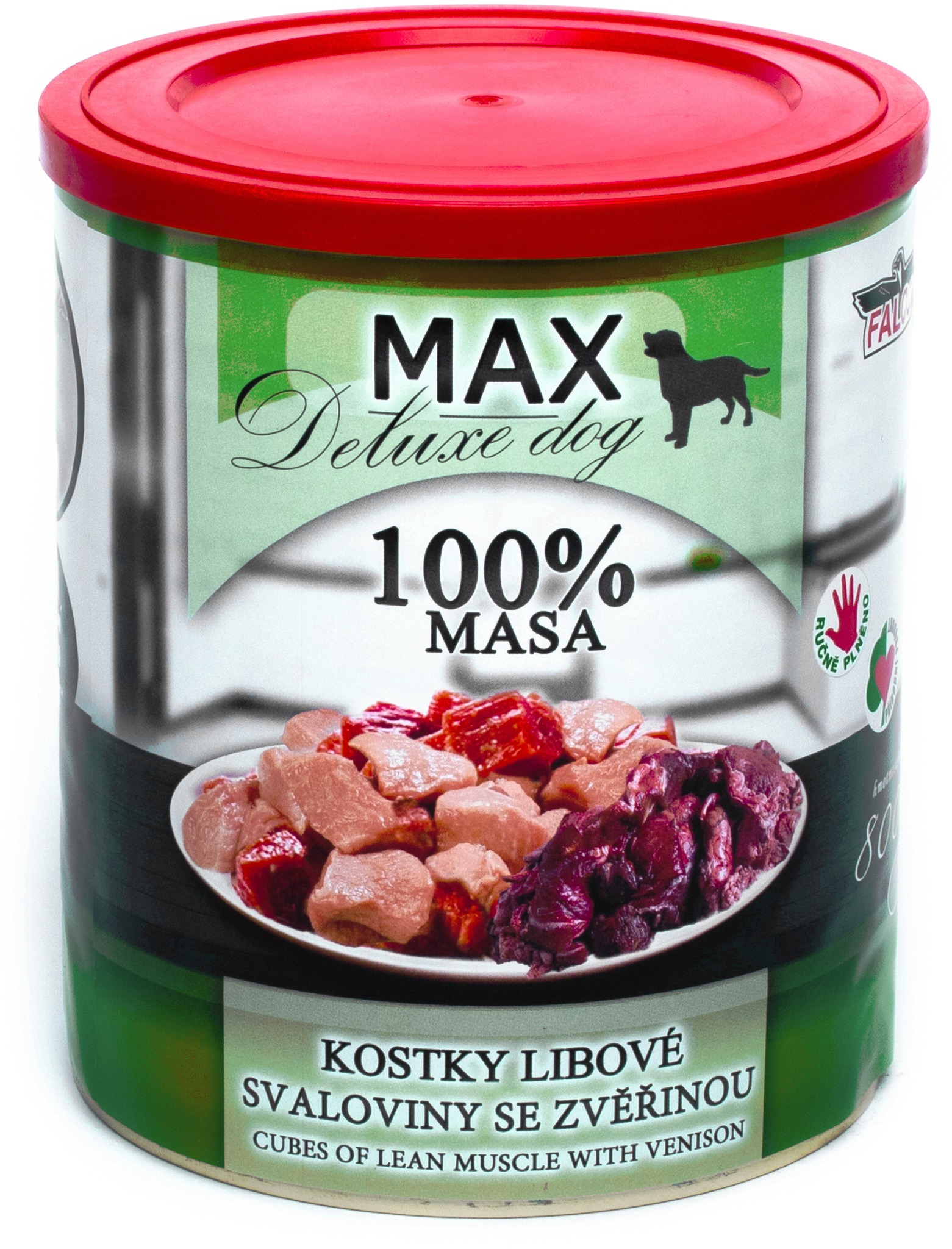 Sokol Falco MAX deluxe kocky chudej svaloviny so zverinou 800 g