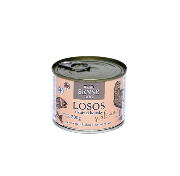 Sokol Falco Sense Dog losos a kura 200 g