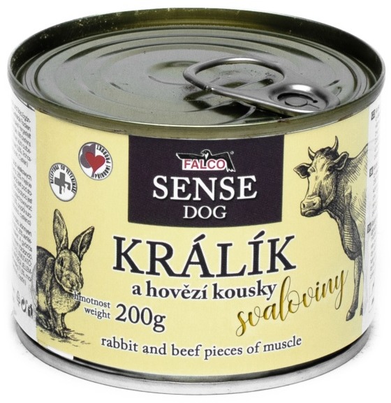 Sokol Falco Sense Dog králik a hovädzie 200 g