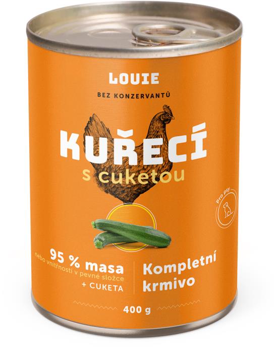 LOUIE kuracie (95 % v pevnej zložke) s cuketou 400 g