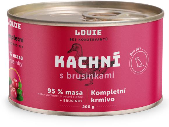 LOUIE kačacie (95 % v pevnej zložke) s brusnicami 200 g