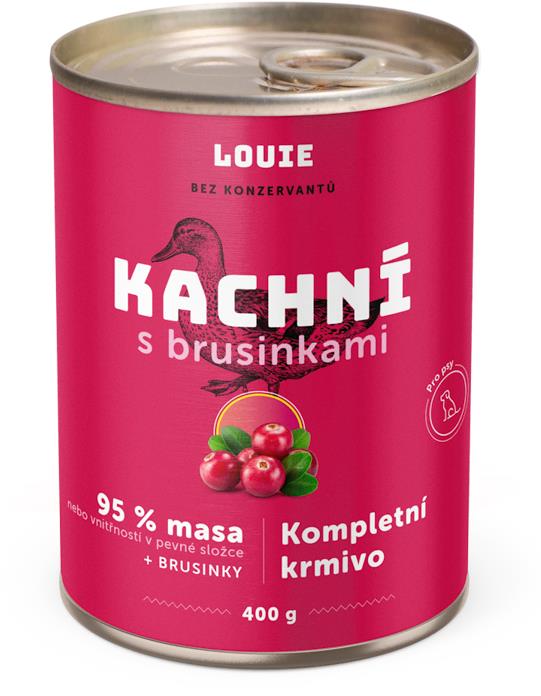 LOUIE kačacie (95 % v pevnej zložke) s brusnicami 400 g