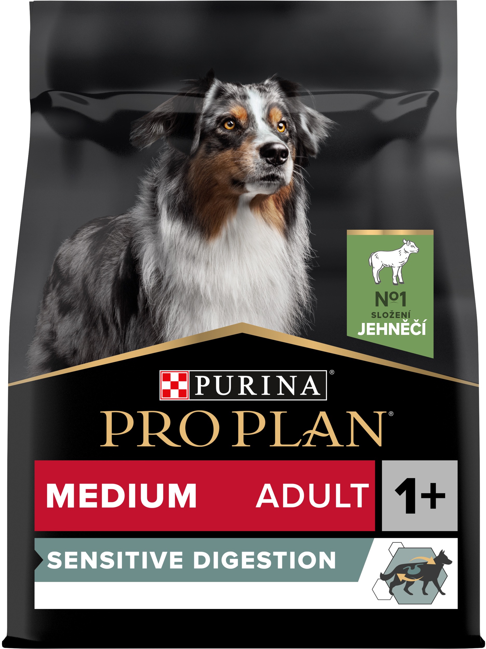 PRO PLAN Medium Adult Sensitive Digestion granuly pre psov jahňacie 3 kg