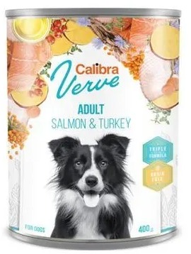 Calibra Dog Verve konz. GF Adult Salmon & Turkey 400 g