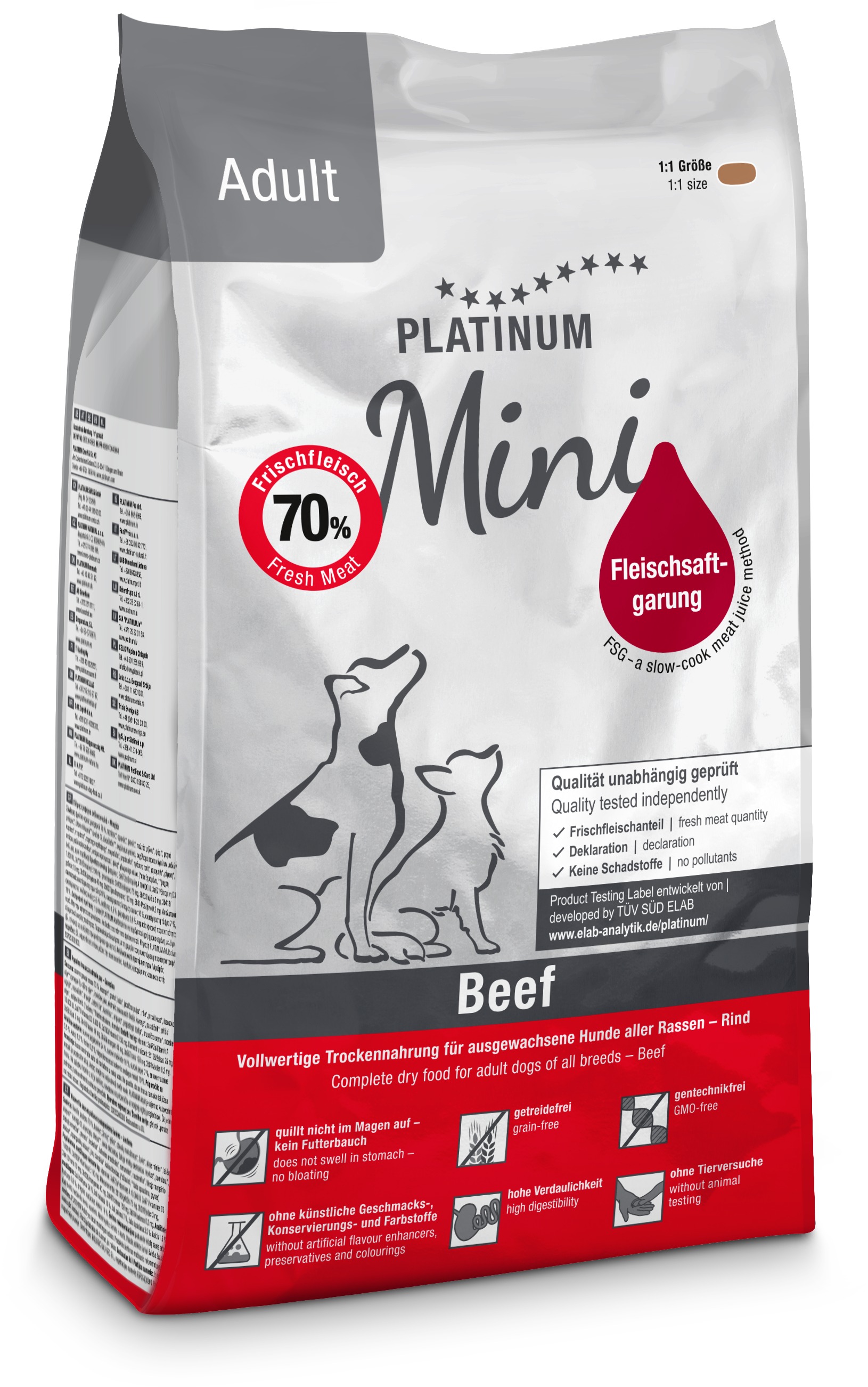 Platinum Adult Mini Beef 900 g