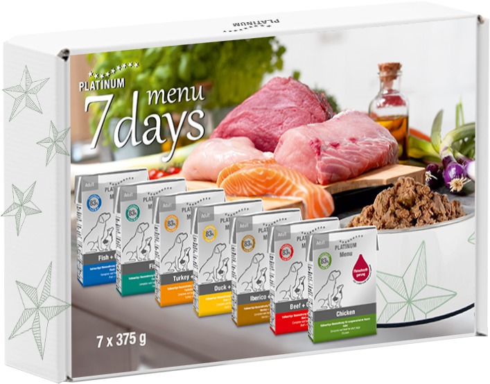 Platinum 7Days menu box 7× 375 g