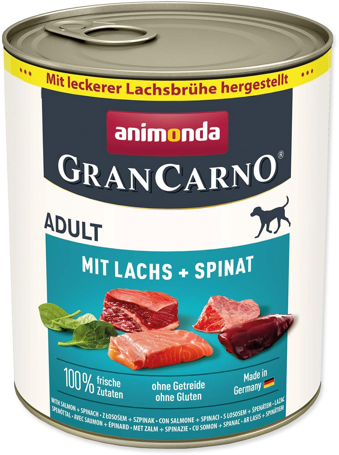 Animonda Gran Carno Adult s lososom a špenátom 800 g