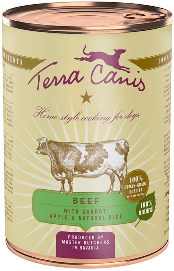 Terra Canis Classic Konzerva Hovädzie s mrkvou, jablkom a prírodnou ryžou 400 g