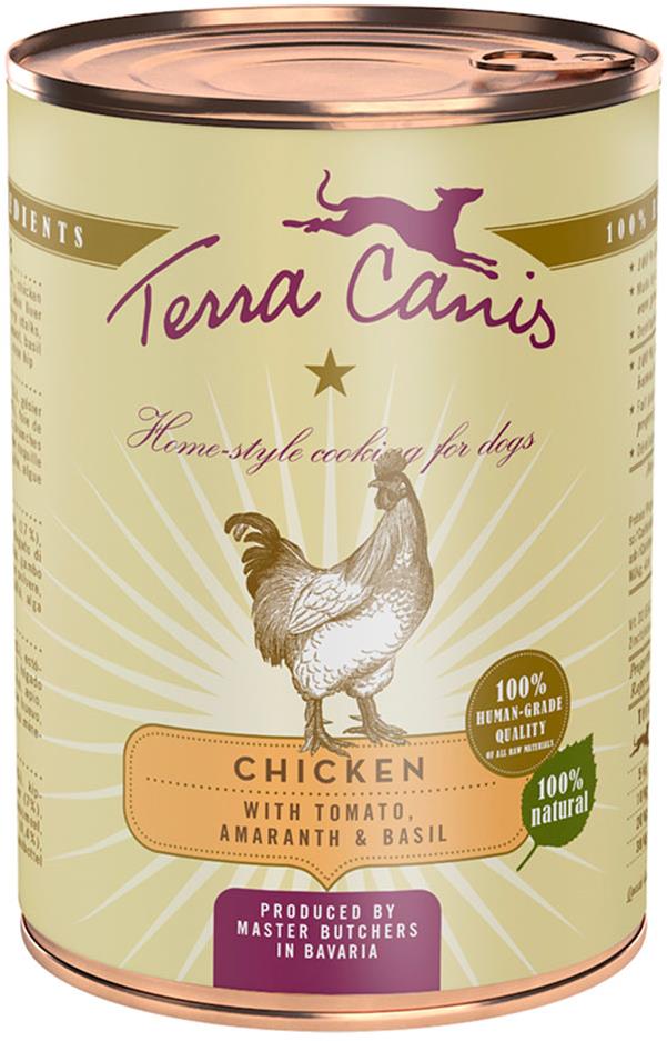 Terra Canis Classic Konzerva Kurča s amarantom, paradajkami a bazalkou 400 g