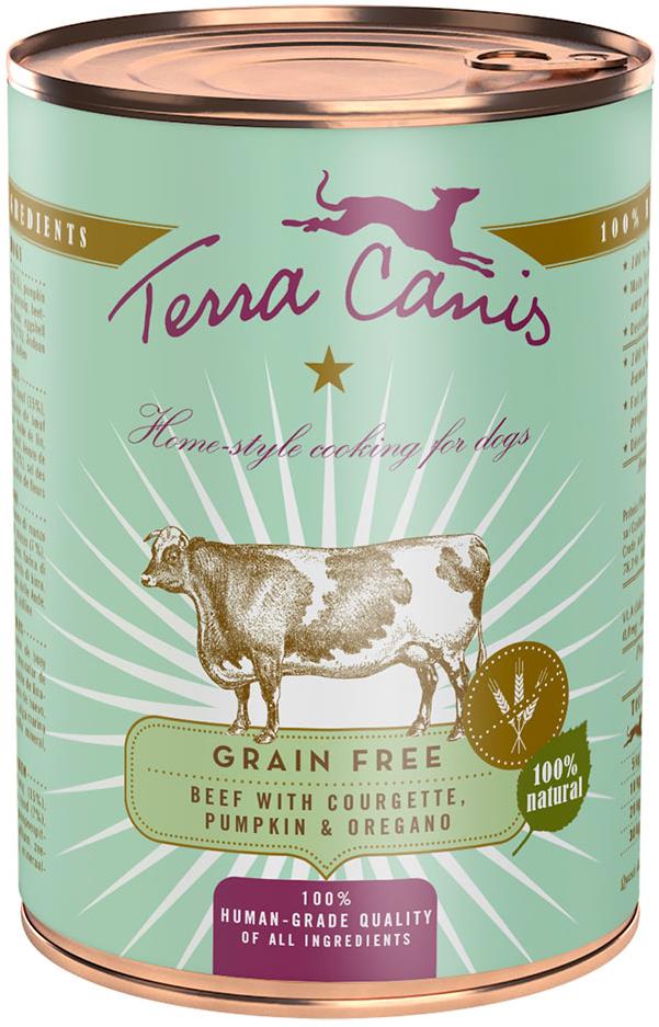 Terra Canis Grain Free Konzerva Hovädzie s cuketou, tekvicou a oreganom 400 g
