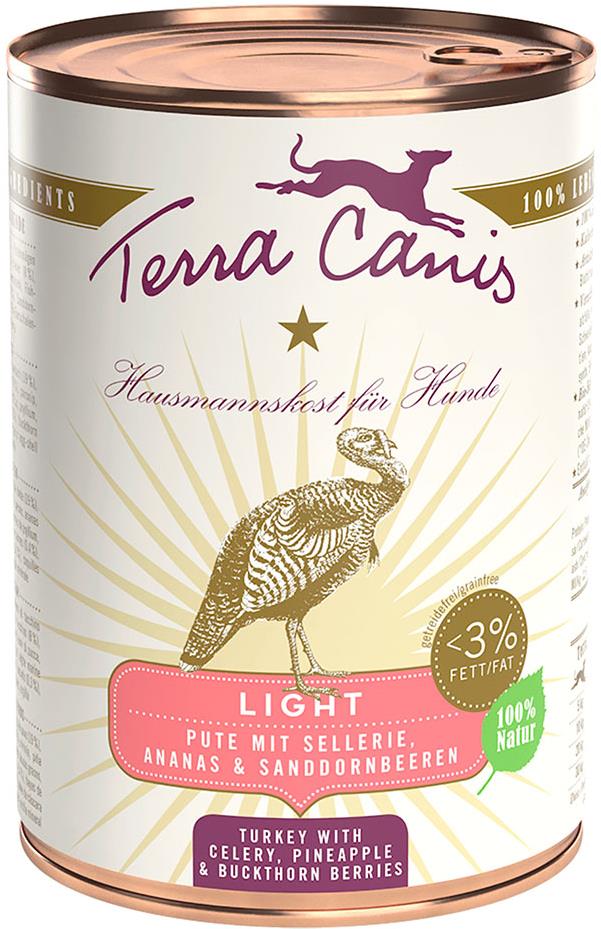 Terra Canis Light Konzerva Morčacie so zelerom, ananásom a rakytníkom 400 g