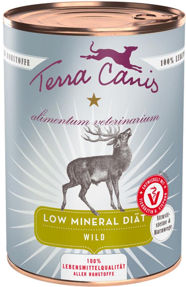 Terra Canis Low Mineral Konzerva Pri obličkových kameňoch Zverina 400 g