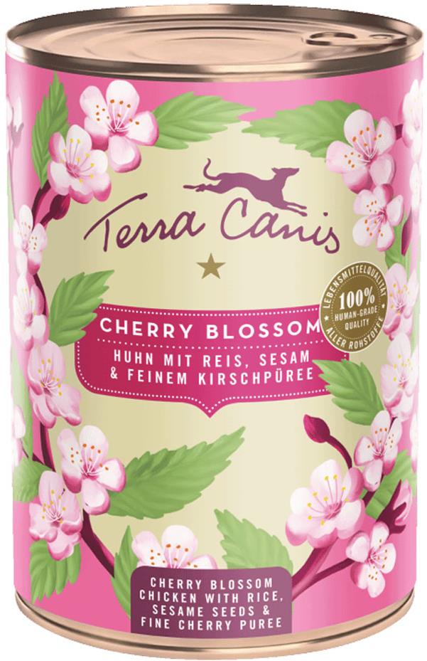 Terra Canis Flower Menu Cherry Blossom Konzerva Kurča s ryžou, sezamom a čerešňovým pyré 400 g