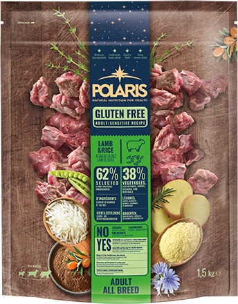 Polaris granule pre psov jahňacie, ryža 1,5 kg
